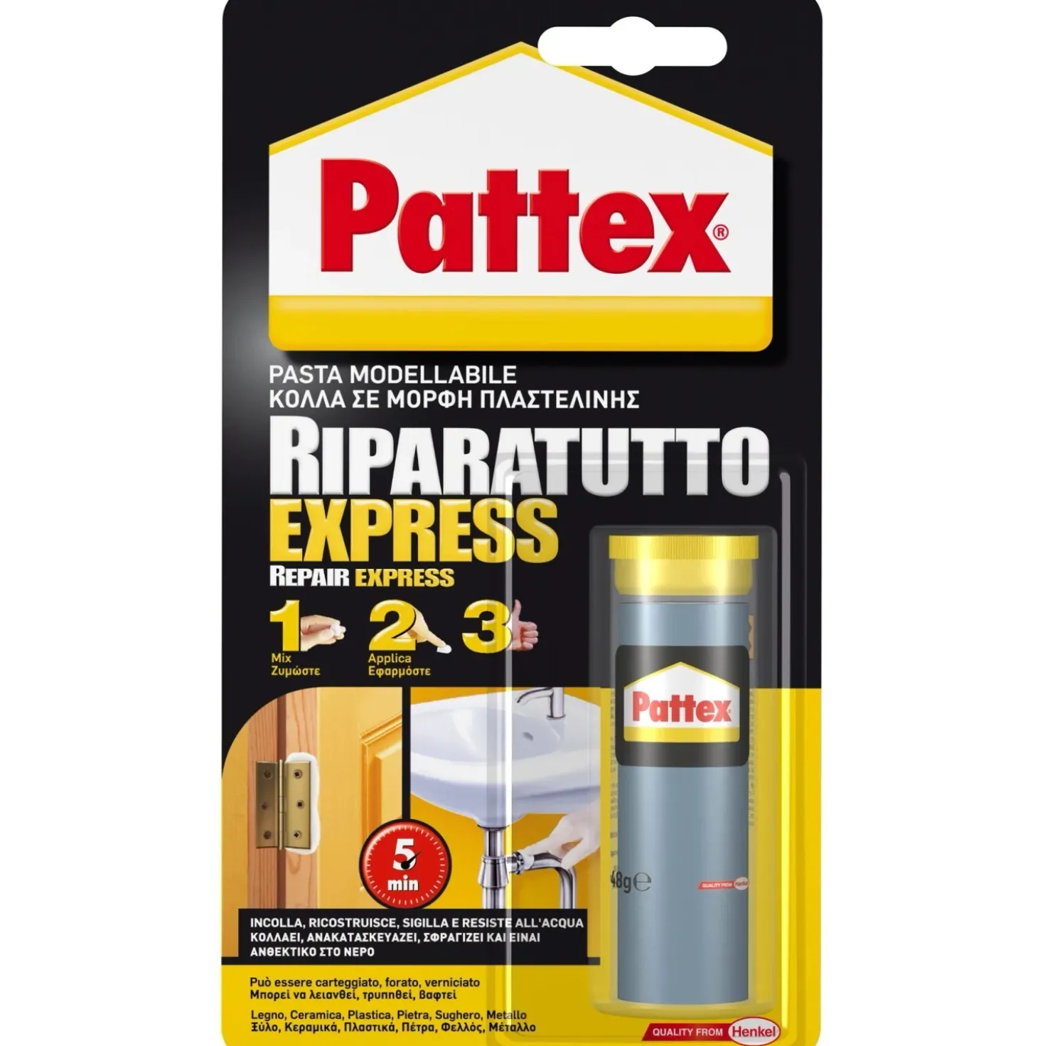 Colla in pasta Pattex Ripara Express 48 g