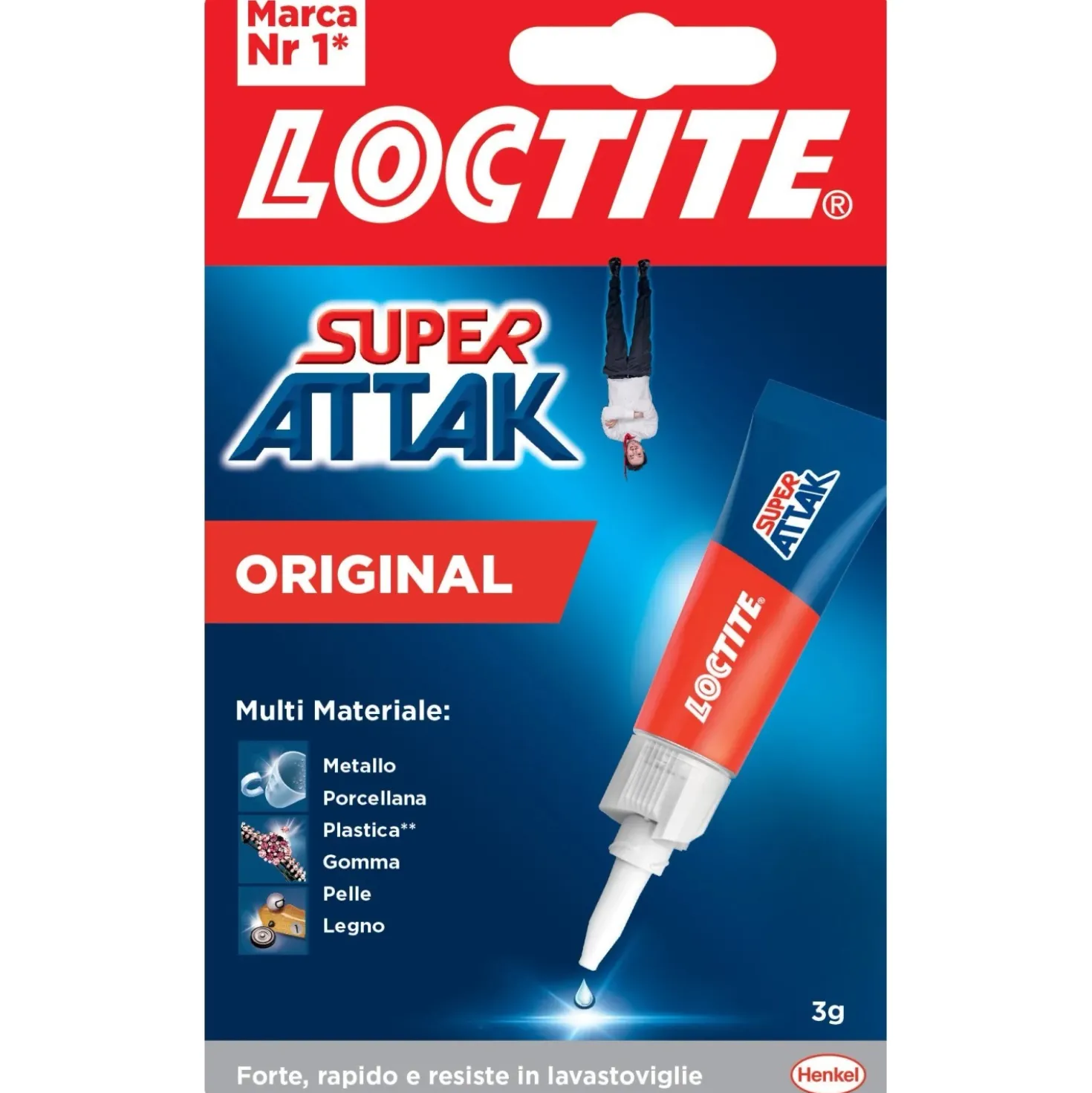 Colla liquida universale Loctite Super Attak Original 3 g