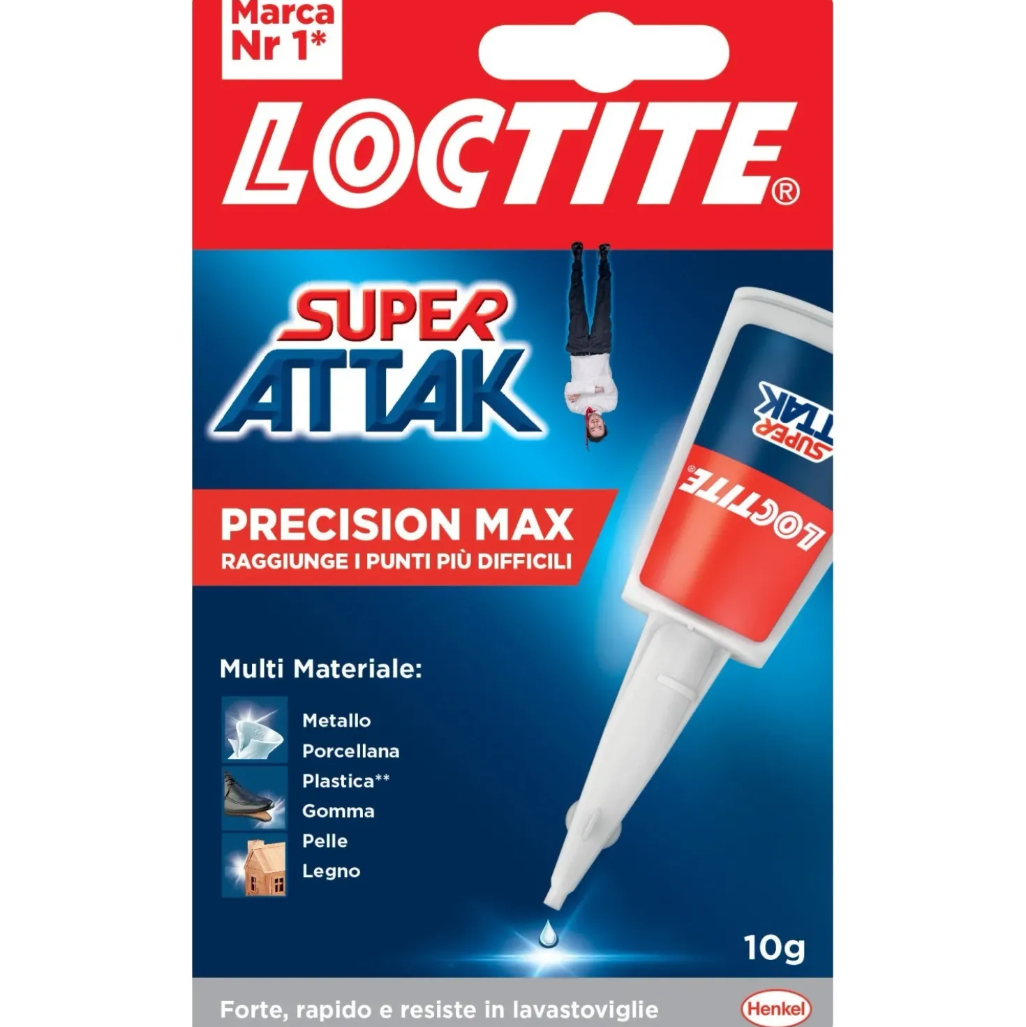 Colla liquida universale Loctite Super Attak Maxi 10 g