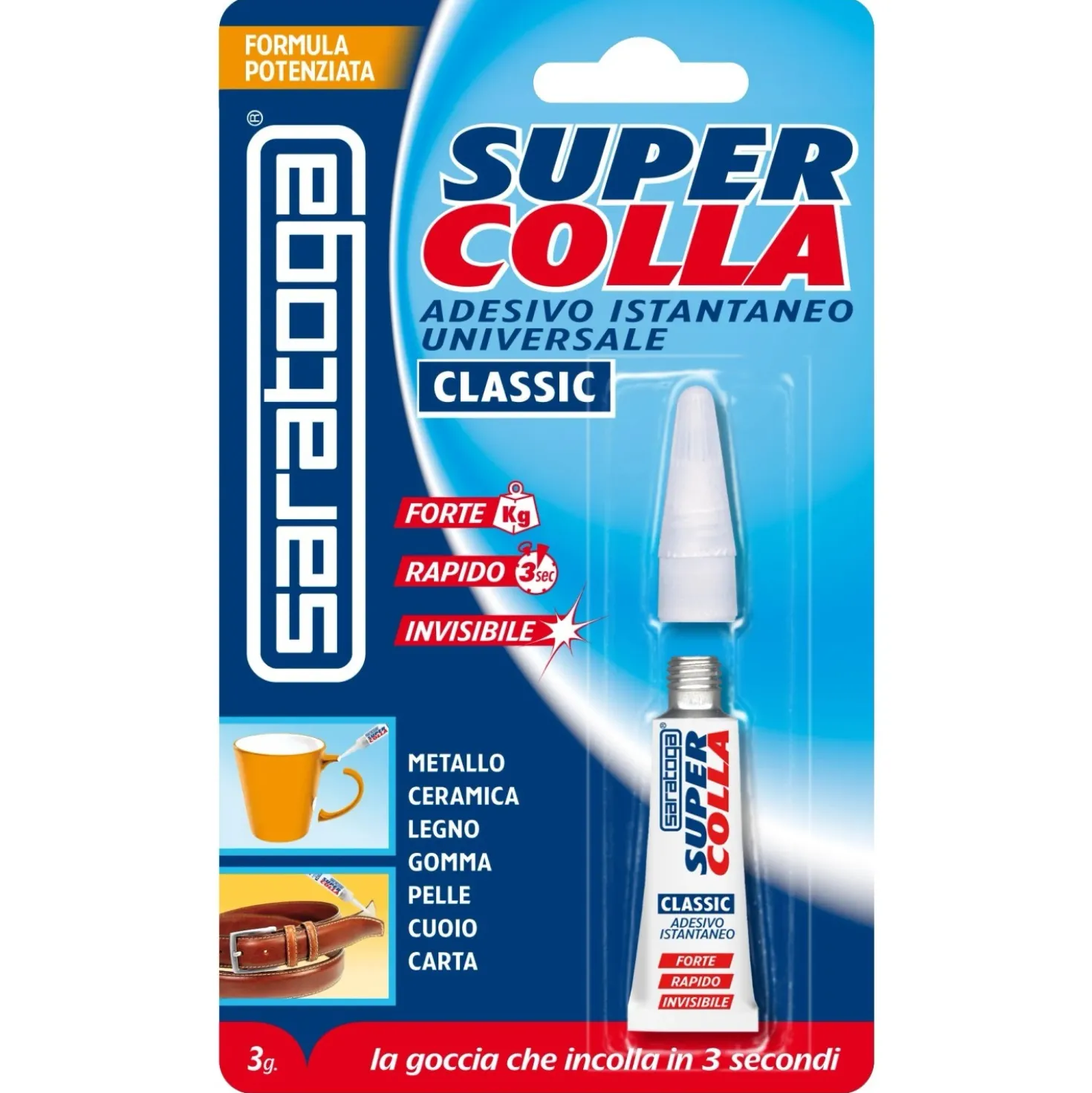 Colla universale instantanea Saratoga Supercolla 3 g