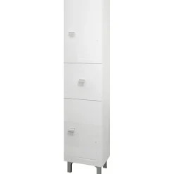 Colonna bagno 2 ante destra e 1 cassetto bianco