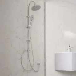 Colonna doccia Aruba tonda 3 getti cromo