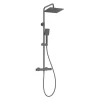 Colonna doccia con miscelatore termostatico Idrostile titanio 250x250 mm