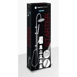 Colonna doccia Starter in acciaio e ABS cromo