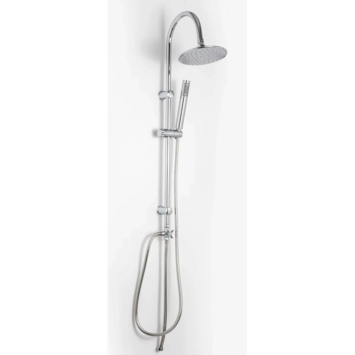 Colonna doccia Starter in acciaio e ABS cromo