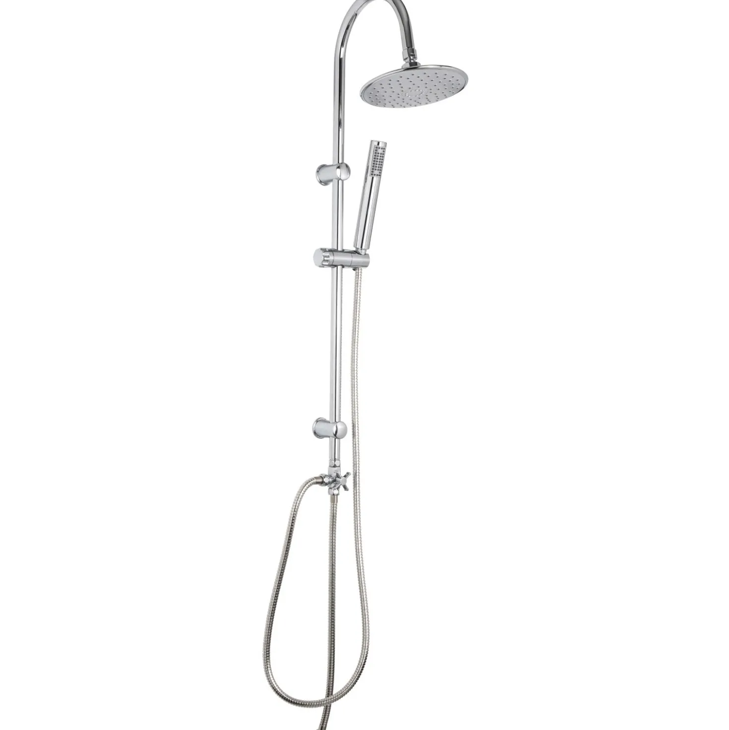 Colonna doccia Starter in acciaio e ABS cromo