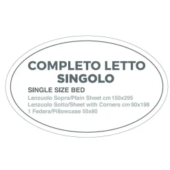 Completo letto singolo Gemitex in cotone assortito