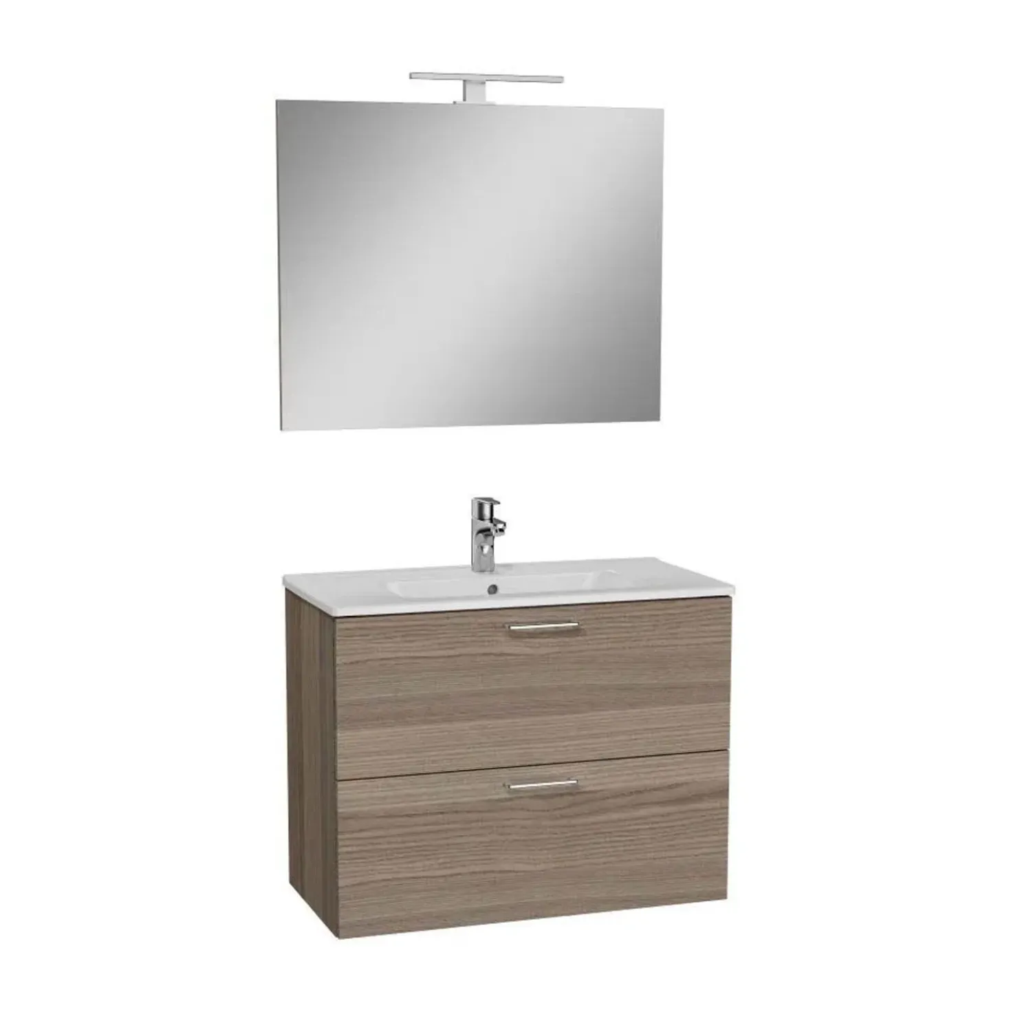 Composizione bagno mobile sospeso Sara 80 cm lavabo specchio LED Cordoba