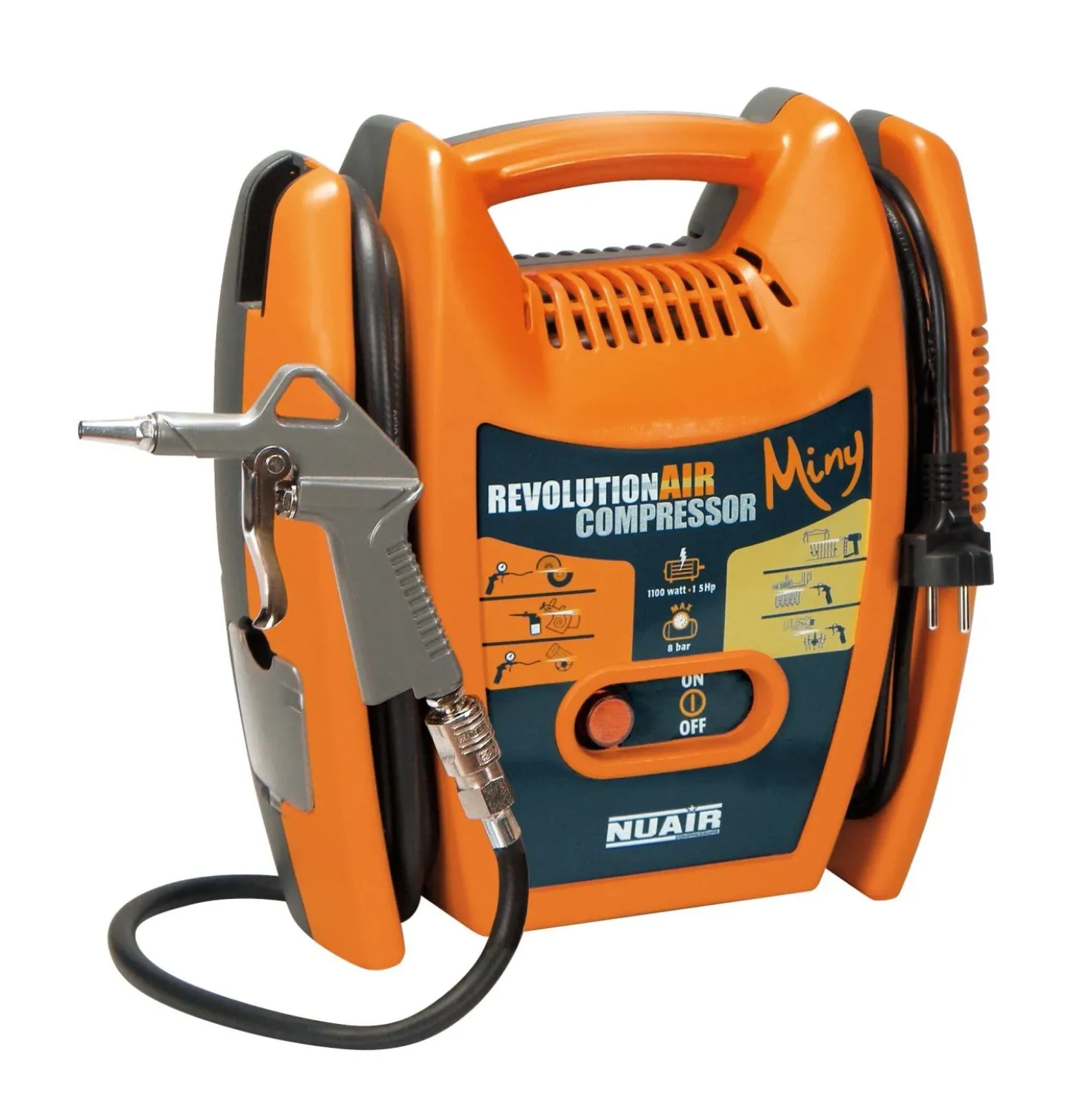 Compressore portatile Miny RevolutAir senza serbatoio 1,5HP