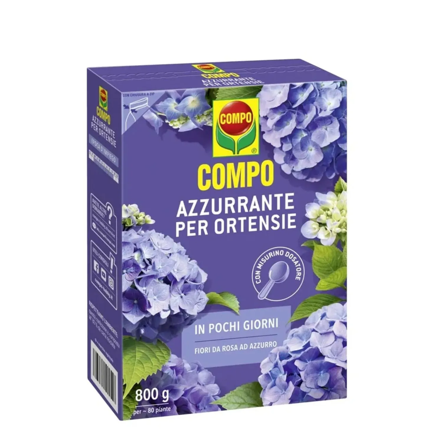 Concime per ortensie azzurrante Compo 800 g