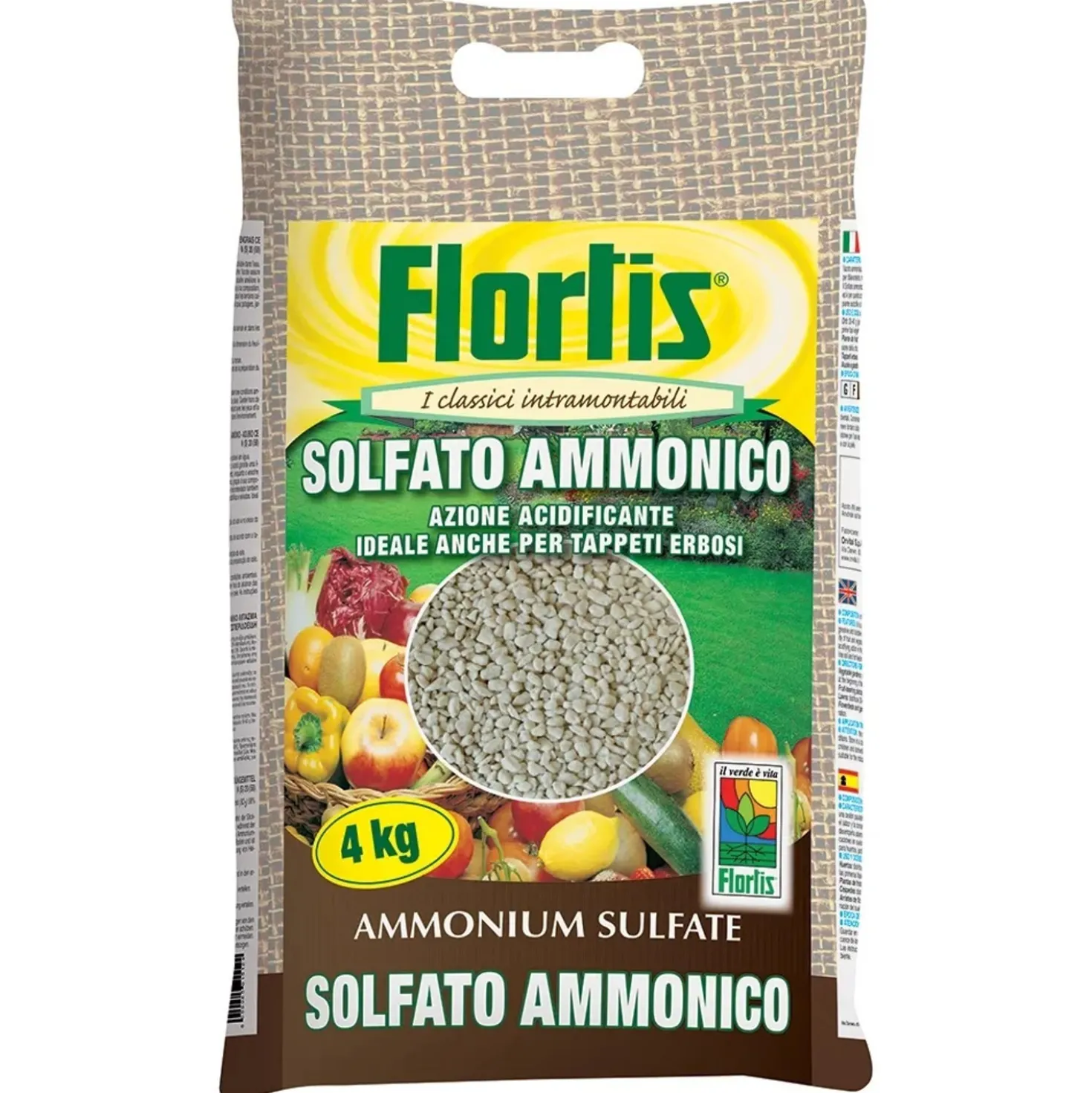 Concime per piante solfato ammonico Flortis 4 kg