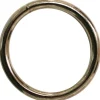 Confezione 3 pezzi anelli saldati nichelati 3,4 x 25 mm