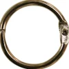 Confezione 4 pezzi anelli portachiave apribile nichelato d. 20 x 2,30