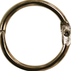 Confezione 4 pezzi anelli portachiave apribile nichelato d. 20 x 2,30