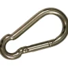 Confezione moschettone pompiere inox Ø 6 mm