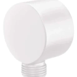Connettore angolato flessibile rotondo Idrostile bianco