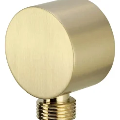 Connettore angolato flessibile rotondo Idrostile oro spazzolato