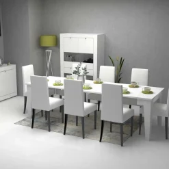 Consolle allungabile Natron bianco 50x90 cm