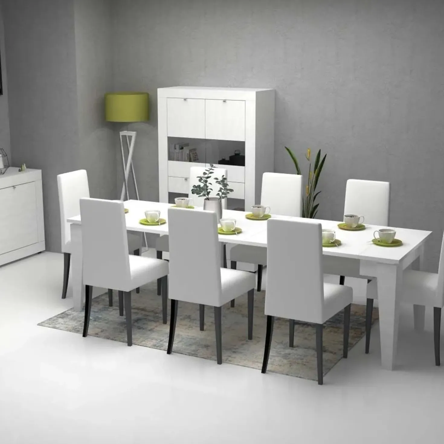 Consolle allungabile Natron bianco 50x90 cm