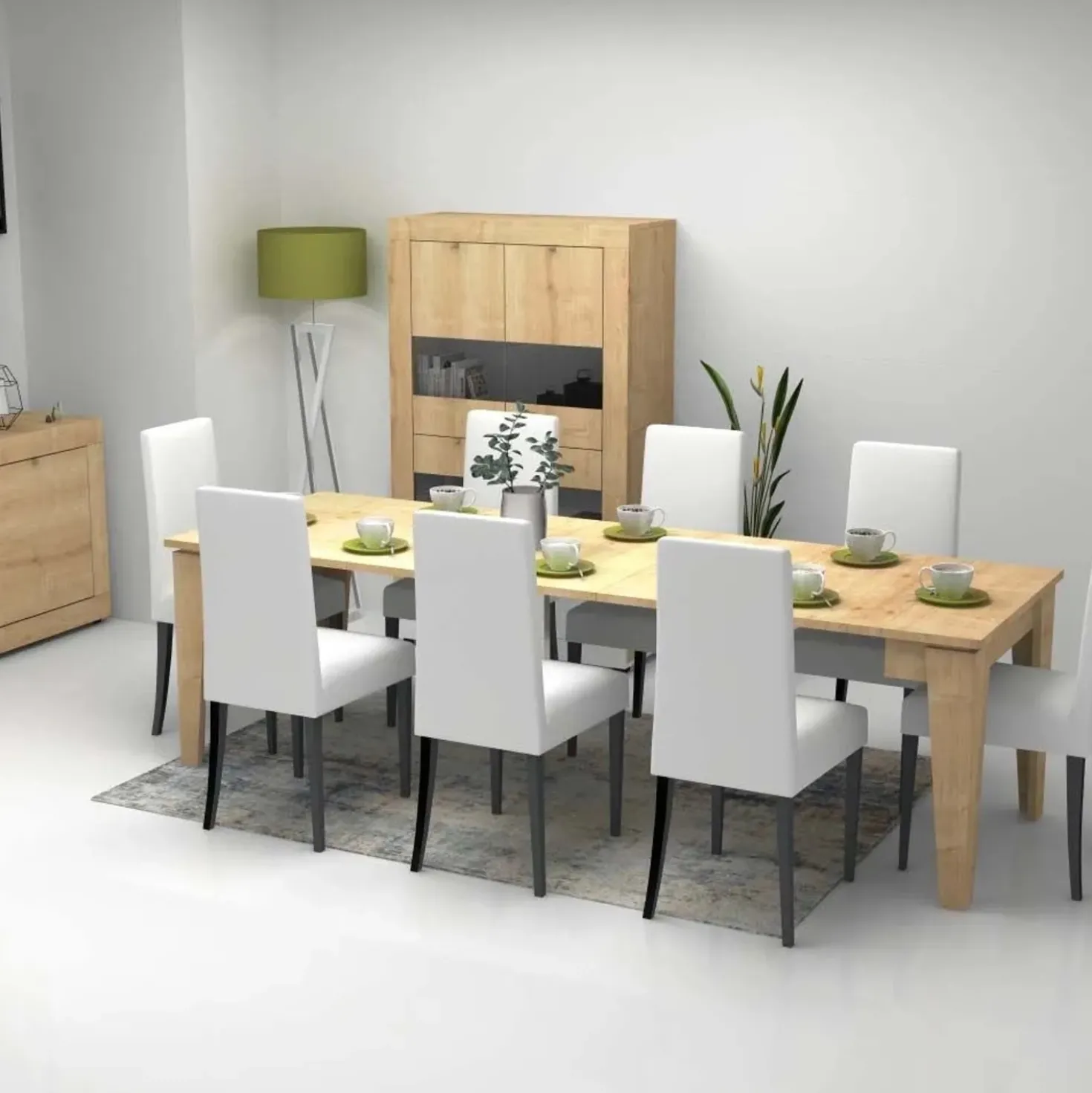 Consolle allungabile Natron rovere 50x90 cm