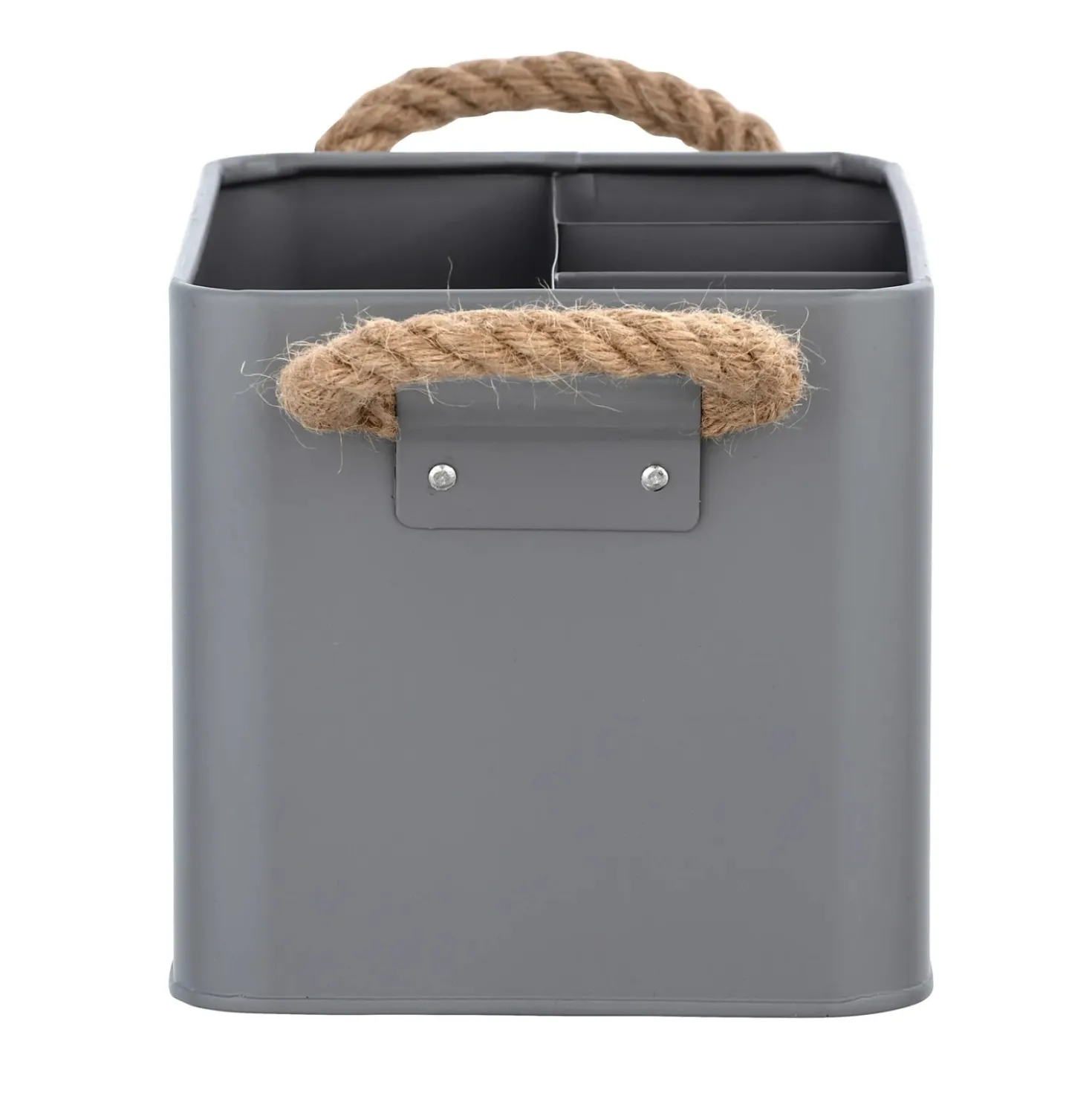 Contenitore bagno Wenko Gara 4 scomparti in acciaio grigio
