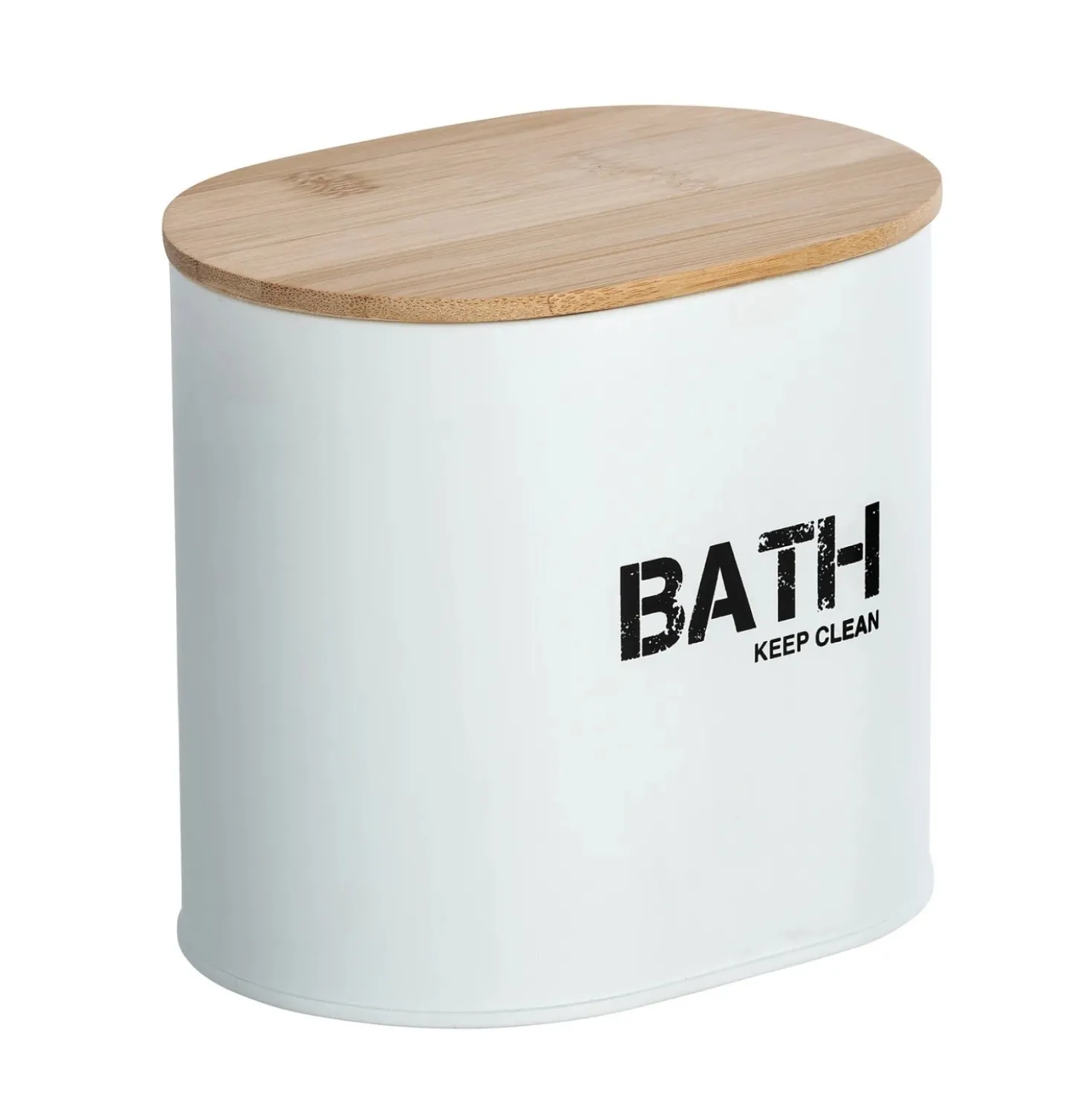 Contenitore bagno Wenko Gara bianco con coperchio