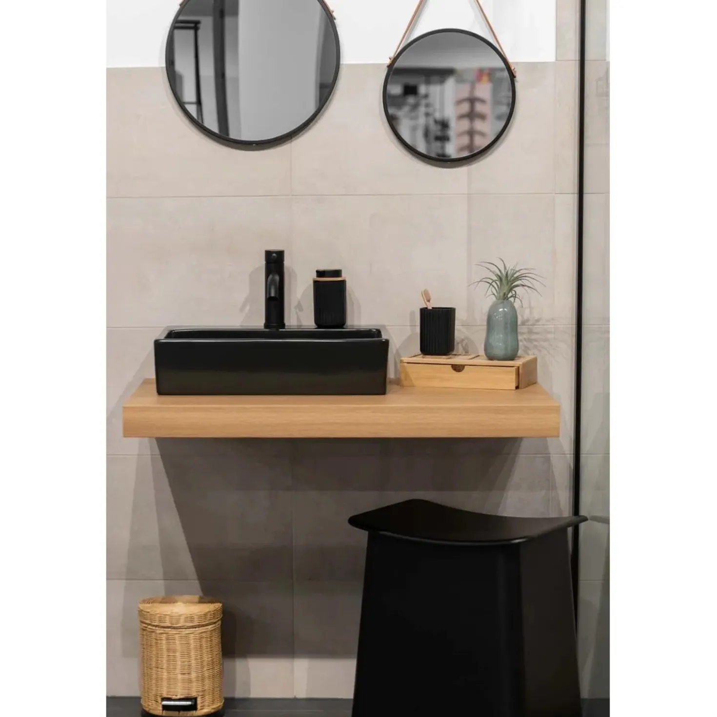 Contenitore con cassetto Allegre bambù FSC