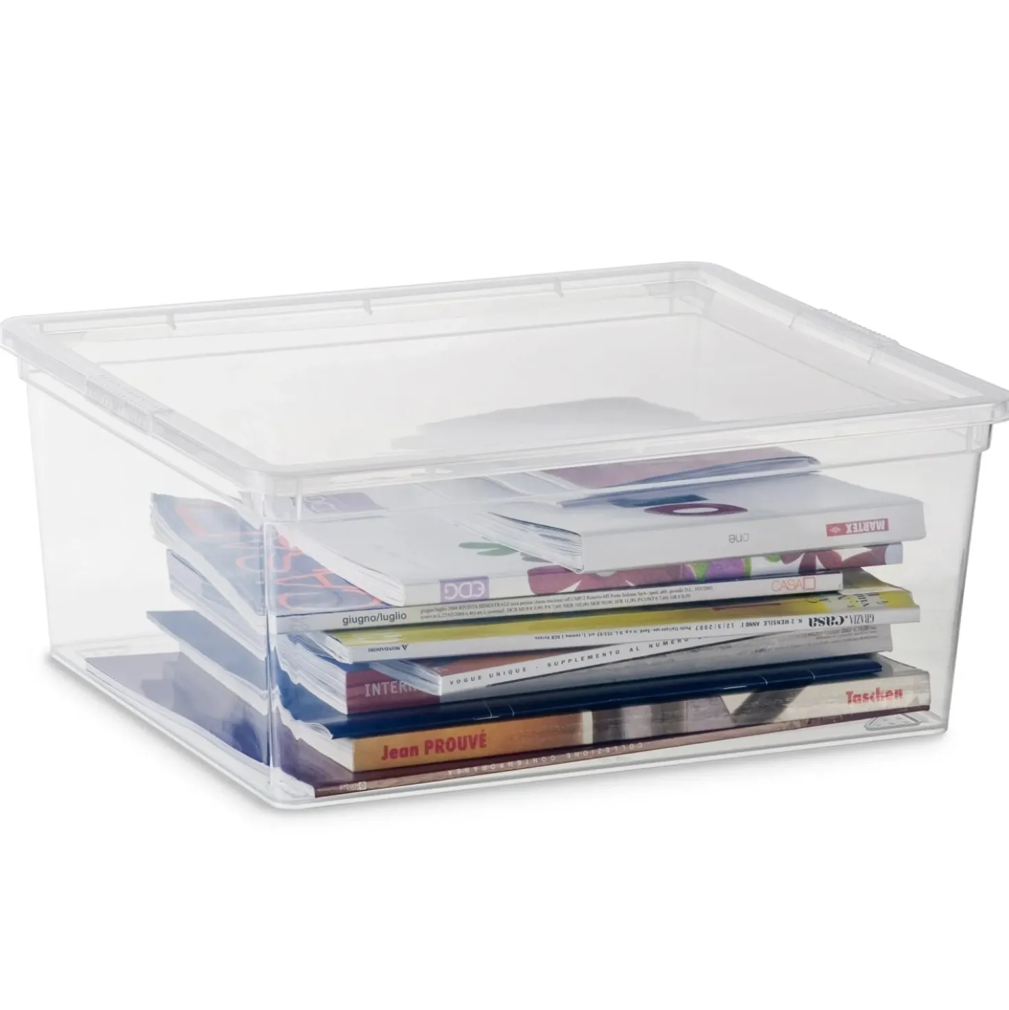 Contenitore in plastica C Box 34x40x17 cm M trasparente