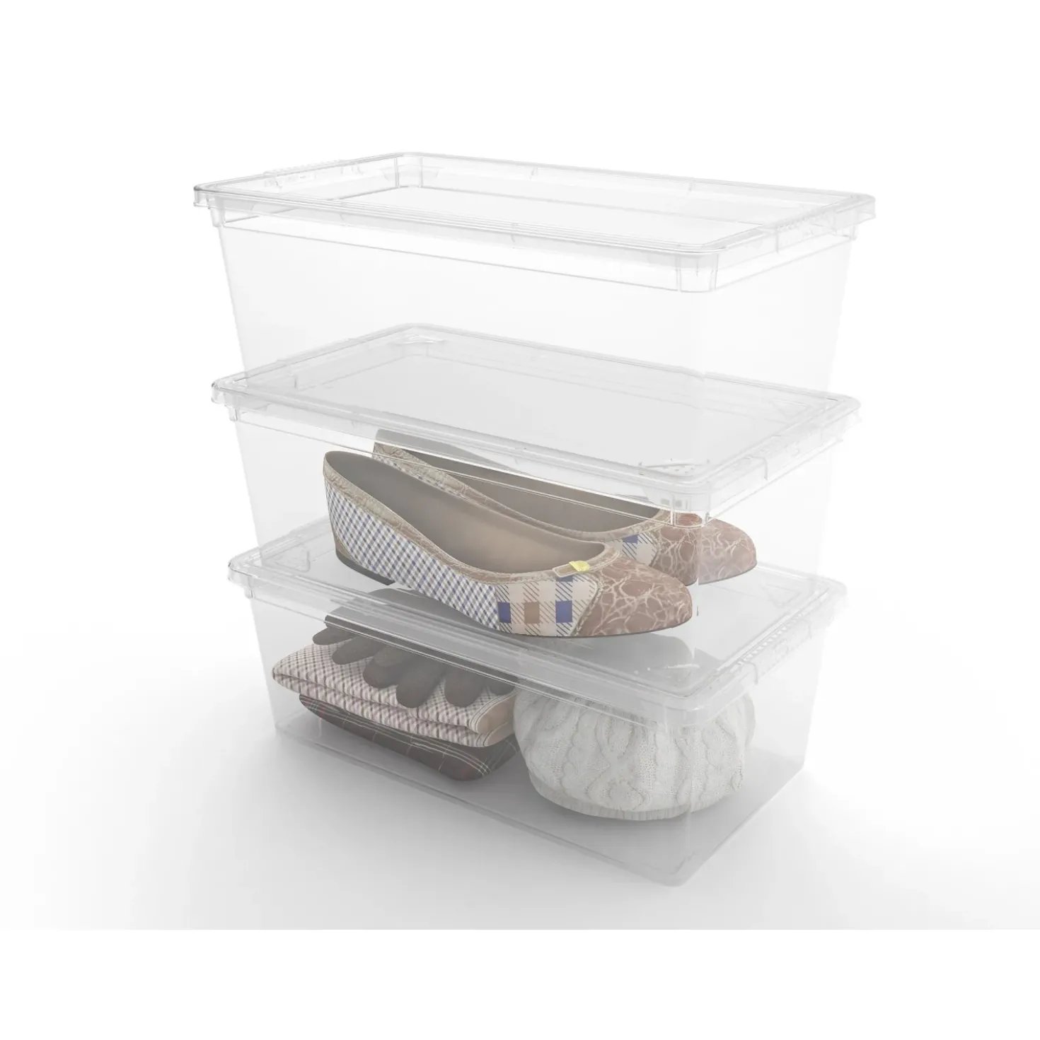 Contenitore in plastica C Box 19x33,5x12 cm XS trasparente