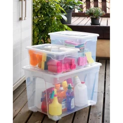 Contenitore in plastica OBI Santos Box 56x38x47 cm XXL trasparente