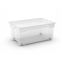 Contenitore in plastica OBI Santos Box 56x38x26 cm L trasparente