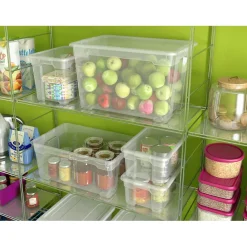 Contenitore in plastica OBI Santos Box 56x38x26 cm L trasparente
