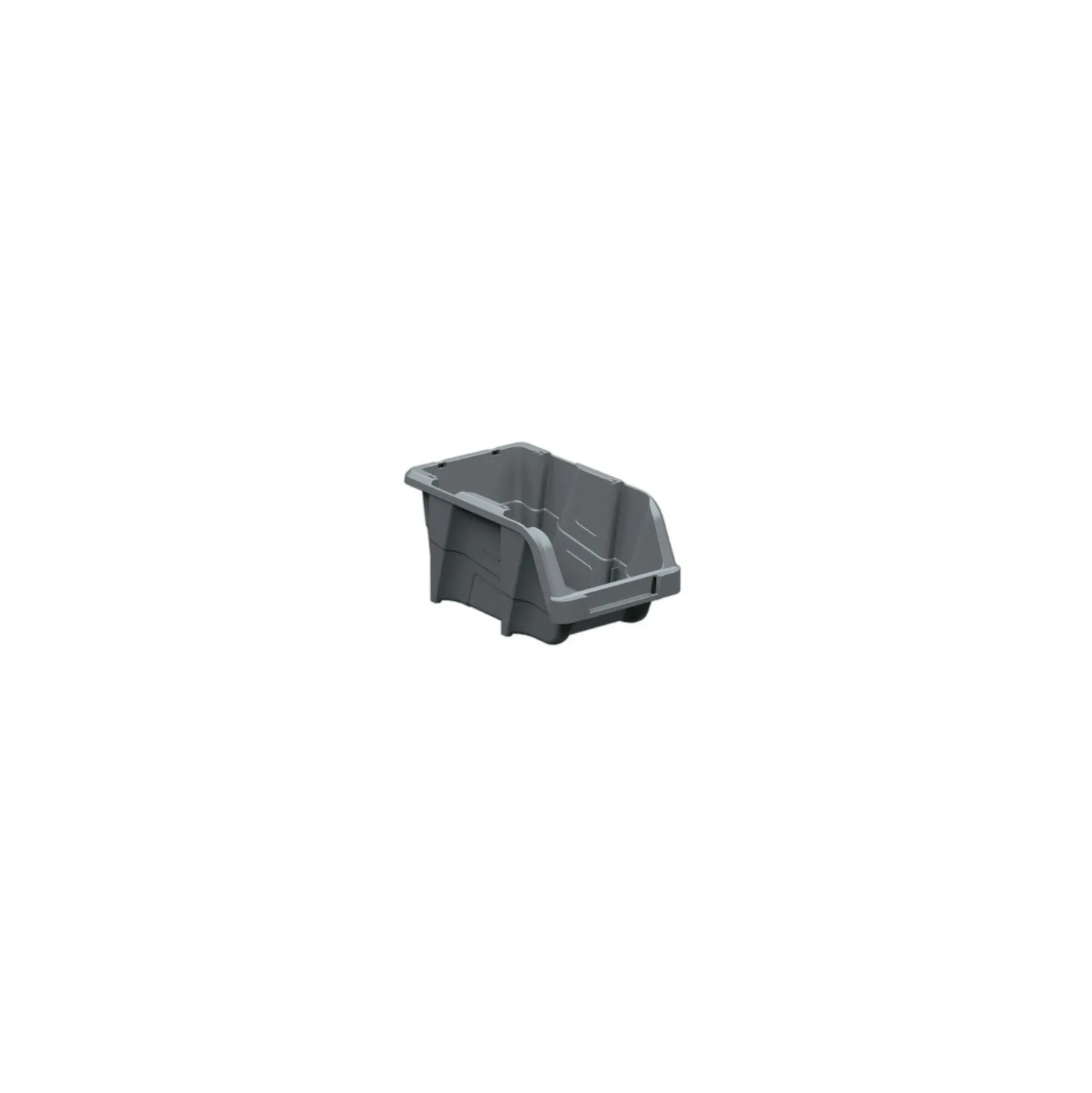 Contenitore in polipropilene grigio basalto 100x170x84 mm