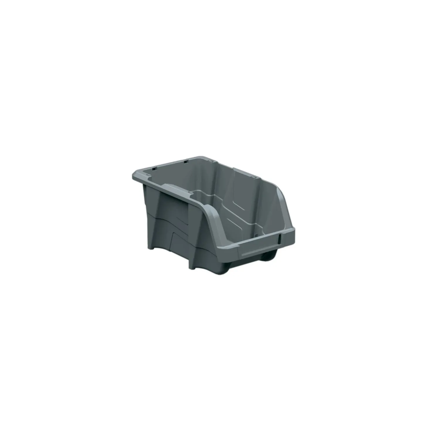 Contenitore in polipropilene grigio basalto 148x250x128 mm