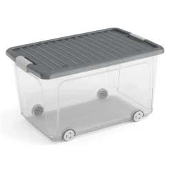 Contenitore KIS W-Box alto L 31,5x39x56,5 cm grigio scuro
