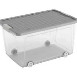 Contenitore KIS W-Box alto L 31,5x39x56,5 cm grigio scuro