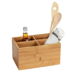Contenitore Wenko Terra 4 scomparti 2,95 l bambù marrone