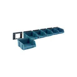 Contenitori plastica porta minuteria con supporto 5x60x9,5 cm 6 pz