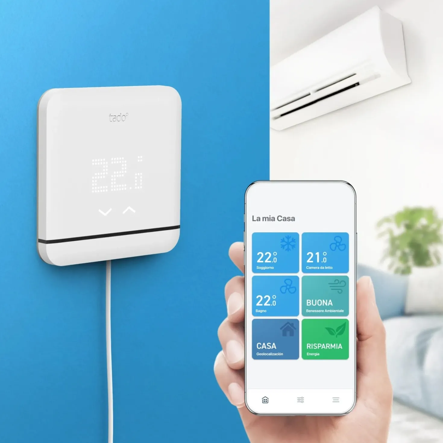 Controllo climatizzazione intelligente Tado v3+
