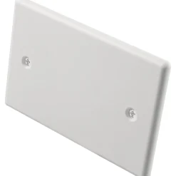 Coperchio per scatole rettangolari portaplacca 92x63 mm IP40 bianco 3 pz
