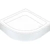 Coperchio piatto doccia semicircolare Idrostile 80 cm bianco