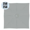 Copertura in poliestere 160gr per ombrellone quadrato 2,5x2,5m