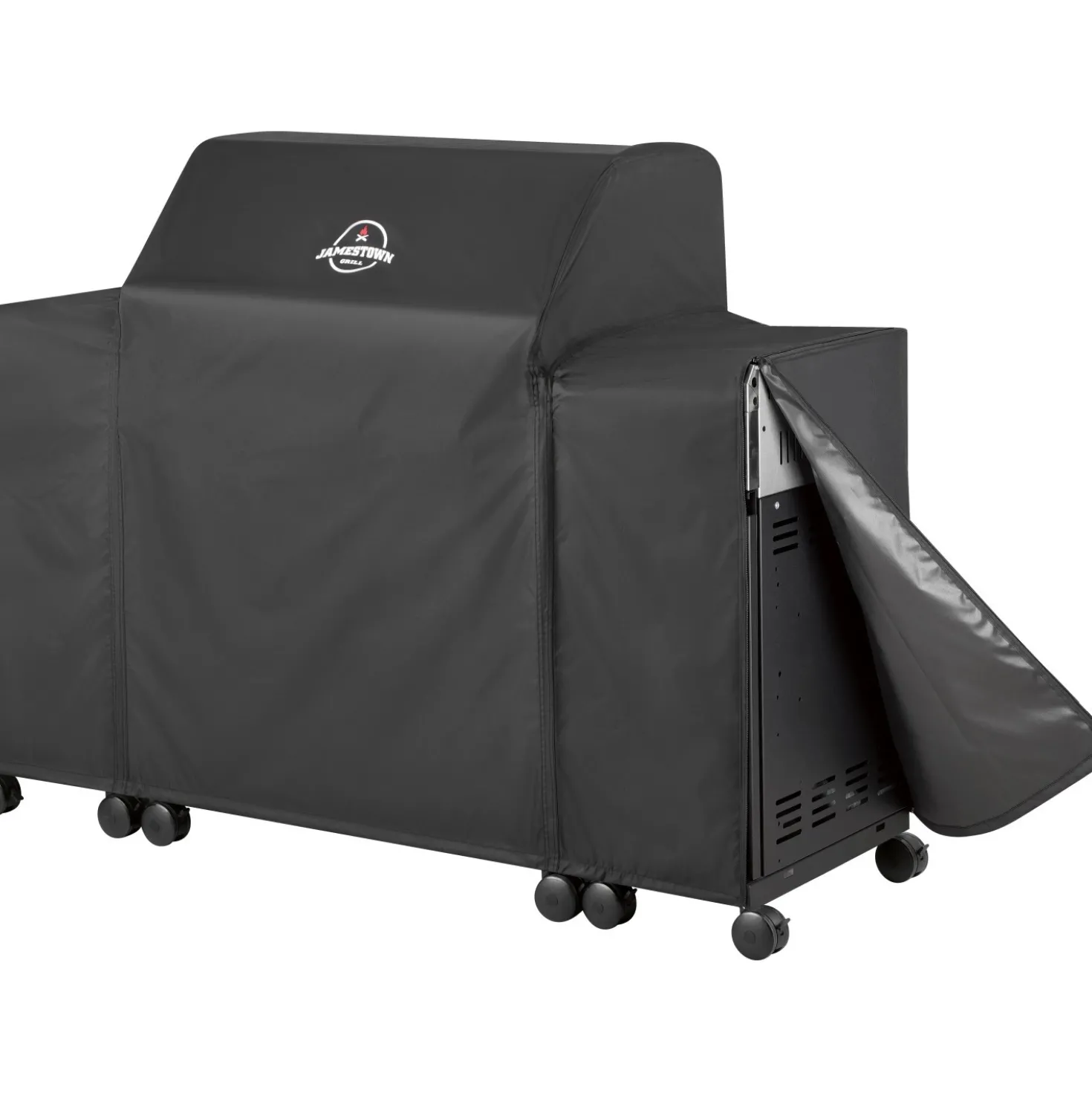Copertura per grill a gas Jamestown Knox a 4 fuochi 111x138,6x57,5 cm nero