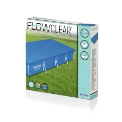Copertura per piscina Steel Pro Frame in PE rettangolare Bestway 400x211x81 cm b