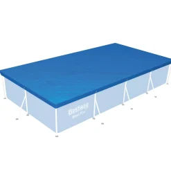 Copertura per piscina Steel Pro Frame in PE rettangolare Bestway 400x211x81 cm b