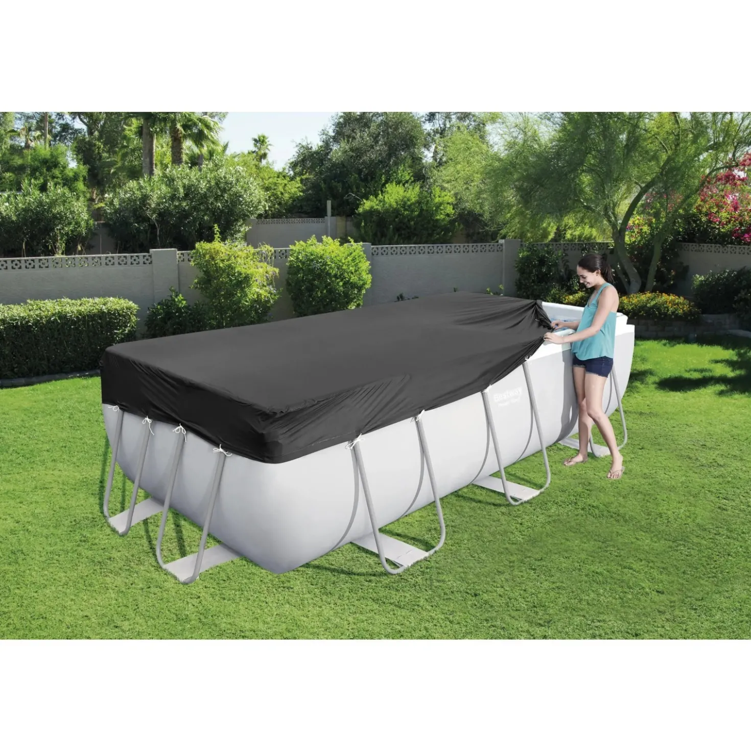 Copertura per piscine Bestway Power Steel in pvc 412x201x122 cm e 404x201x100 cm