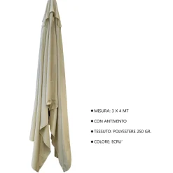 Copertura protettiva per ombrellone 5037 in poliestere L40xP30xH270 cm