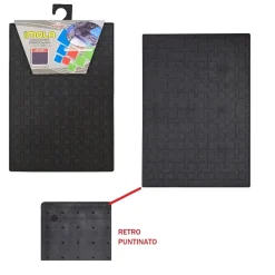 Coppia Salva Tappeti Nero Imola Modello Universale 100% PVC 2pz