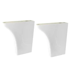 Coppia supporti per pilozzi in ceramica