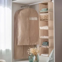 Copriabito corto Sandy beige 58x2x100 cm